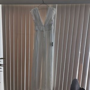 Lulu's white jumpsuit